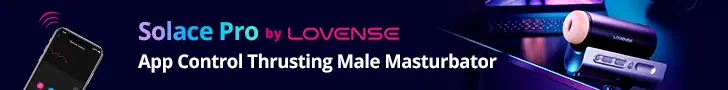 Lovense Solace Pro app-controlled thrusting male masturbator
